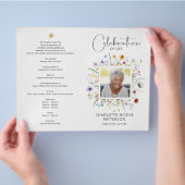 ライフワークお祝いの写真 チラシ (手)