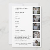 ライフワークお祝いの写真 招待状 (裏面)