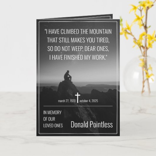 ライフワーク カード (黄色い花)