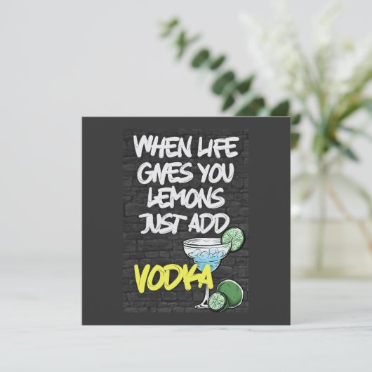 ライフ与えはVODKAを追加!おもしろい 招待状 (スタンド正面)