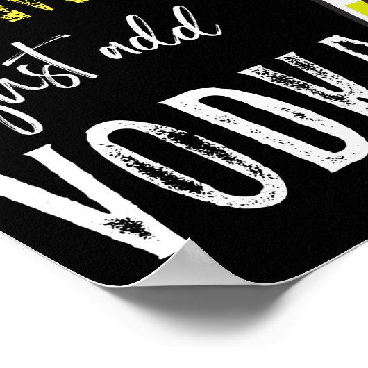 ライフ与えはVODKAを追加！ボおもしろいウ ポスター (角)