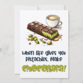 ライフ与えピスタチオ時チョコナファを作れ! 招待状 (正面)