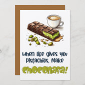 ライフ与えピスタチオ時チョコナファを作れ! 招待状 (正面/裏面)