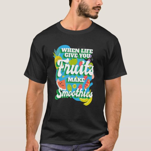 ライフ与えフルーツIスムージーFrui Tシャツ (正面)