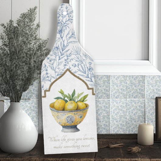 ライフ与えユーレモンネイビー感動的キッチン カッティングボード