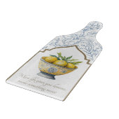 ライフ与えユーレモンネイビー感動的キッチン カッティングボード (角)