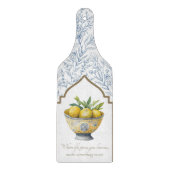 ライフ与えユーレモンネイビー感動的キッチン カッティングボード (正面)