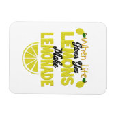 ライフ与えリモン（独自の背景色を追加） マグネット (横)