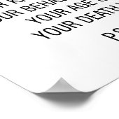 ライフ会計ポスターおもしろいの貸借対照表 ポスター (角)