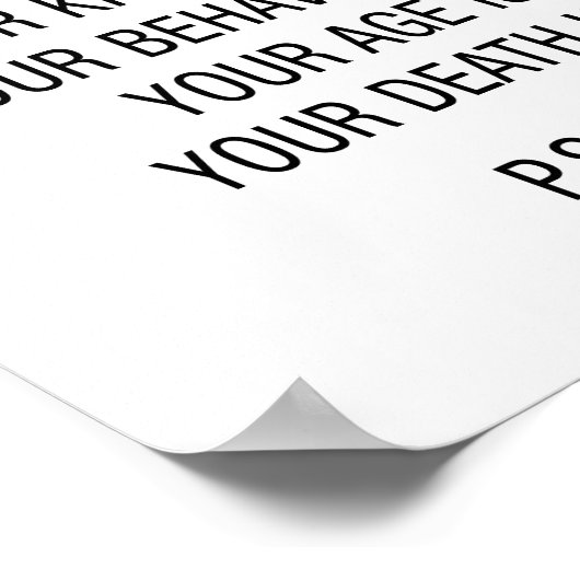 ライフ会計ポスターおもしろいの貸借対照表 ポスター (角)