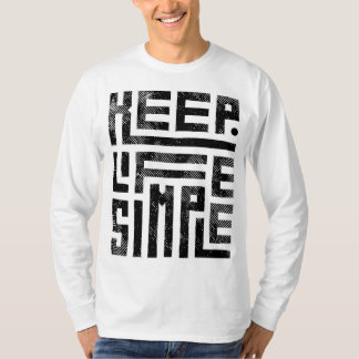 ライフ保シンプル長袖T型 Tシャツ