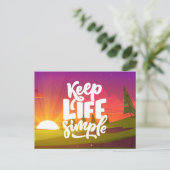 ライフ保シンプル、引用文およびことわざ ポストカード (スタンド正面)