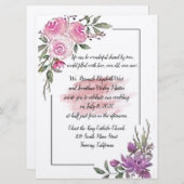 ライフ共有魅力的結婚式招待状 招待状 (正面/裏面)