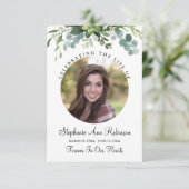 ライフ写真フローラ祈りの言葉カードのお祝い (スタンド正面)