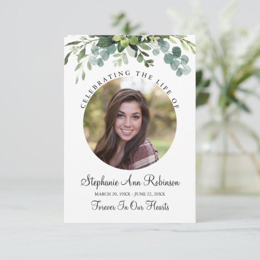 ライフ写真フローラ祈りの言葉カードのお祝い (スタンド正面)