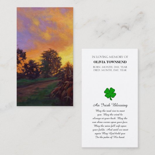 ライフ写真記念カードお祝い 名刺 (正面/裏面)