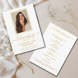 ライフ写真金ゴールドのサービス順のお祝い プログラム