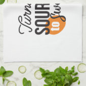 ライフ前向きメッセージ – サワーからスウィートへ キッチンタオル (折り畳み)