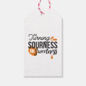 ライフ前向きメッセージ – サワーからスウィートへ ギフトタグ (正面)