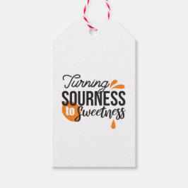 ライフ前向きメッセージ – サワーからスウィートへ ギフトタグ
