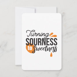 ライフ前向きメッセージ – サワーからスウィートへ サンキューカード
