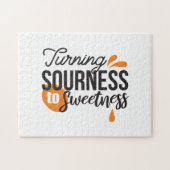 ライフ前向きメッセージ – サワーからスウィートへ ジグソーパズル (横)