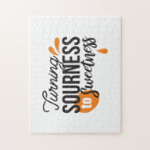 ライフ前向きメッセージ – サワーからスウィートへ ジグソーパズル (縦)