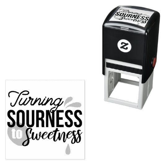 ライフ前向きメッセージ – サワーからスウィートへ セルフインキングスタンプ (インサイチュ)
