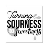 ライフ前向きメッセージ – サワーからスウィートへ セルフインキングスタンプ (デザイン)