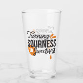 ライフ前向きメッセージ – サワーからスウィートへ タンブラーグラス (裏面)