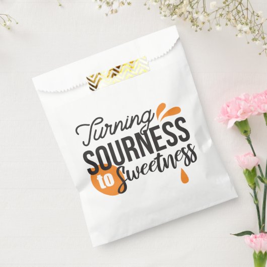 ライフ前向きメッセージ – サワーからスウィートへ フェイバーバッグ (封をした状態)
