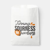 ライフ前向きメッセージ – サワーからスウィートへ フェイバーバッグ (正面)