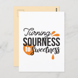 ライフ前向きメッセージ – サワーからスウィートへ ポストカード