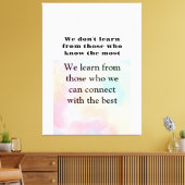 ライフ学引用文私たちは、私たちが接続する一つから キャンバスプリント (インサイチュ (リビング))