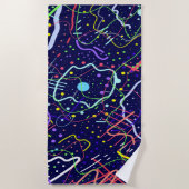 ライフ宇宙 ビーチタオル (正面)