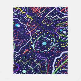 ライフ宇宙 フリースブランケット