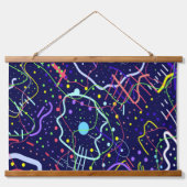 ライフ宇宙 吊り下げ型タペストリー (正面)