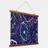 ライフ宇宙 吊り下げ型タペストリー (傾斜あり)