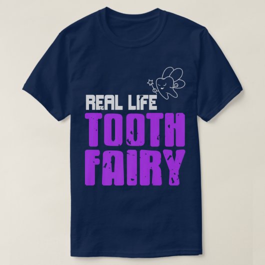 ライフ実在ティース妖精素晴らし歯歯科医プレゼント Tシャツ (デザイン正面)