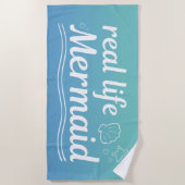 ライフ実在マーメイド ビーチタオル (正面)