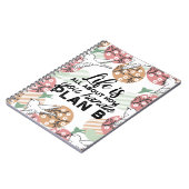 ライフ引用文と幾何学的春自然パターン ノートブック (左側)