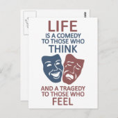 ライフ引用文カスタムはがき ポストカード (正面/裏面)