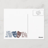 ライフ引用文カスタムはがき ポストカード (裏面)