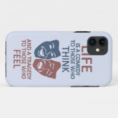 ライフ引用文カスタムiPhoneケース Case-Mate iPhoneケース (裏面(横))