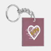 ライフ引用文グレープキーチェーンバイポエトアディラ・アコー キーホルダー (正面左)