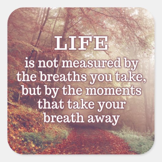 ライフ引用文シール スクエアシール (正面)