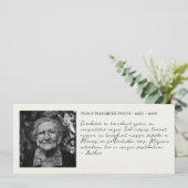 ライフ引用文ブックマークの写真お祝い (スタンド正面)