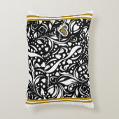 ライフ引用文ブラックアクセントピロー – Adiela Akoo アクセントクッション (正面(垂直))