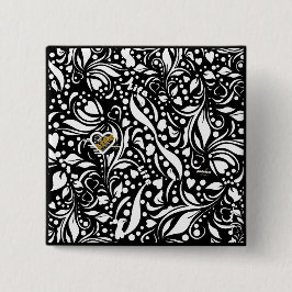 ライフ引用文ブラックボタンバイアディエラアコー 缶バッジ