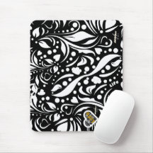 ライフ引用文ブラックマウスパッドby Poet Adiela Akoo